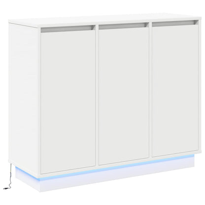 Madia LED Bianco 90 x 32 x 75 cm Legno multistrato