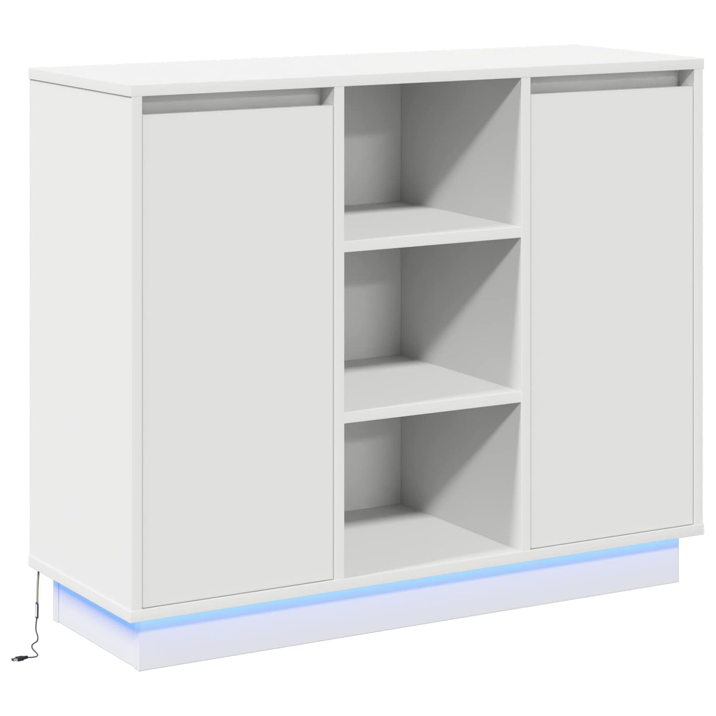 Madia LED Bianco 90 x 32 x 75 cm Legno multistrato