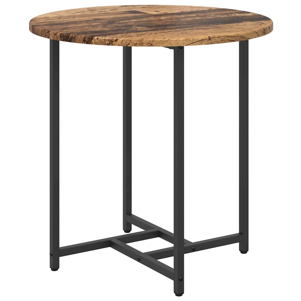 Set tavolini 2 pcs Legno Antico e Nero