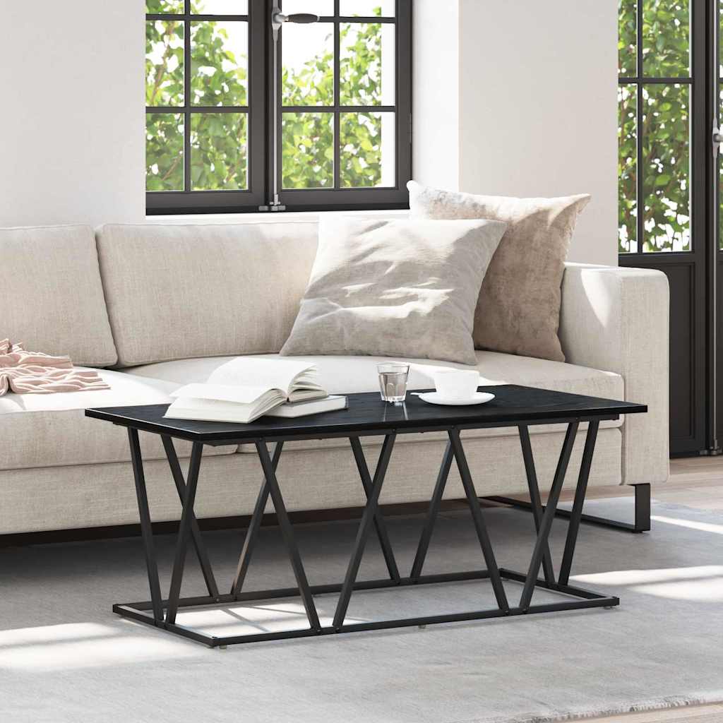 Tavolino da salotto Rovere Nero 100 x 50 x 40 cm