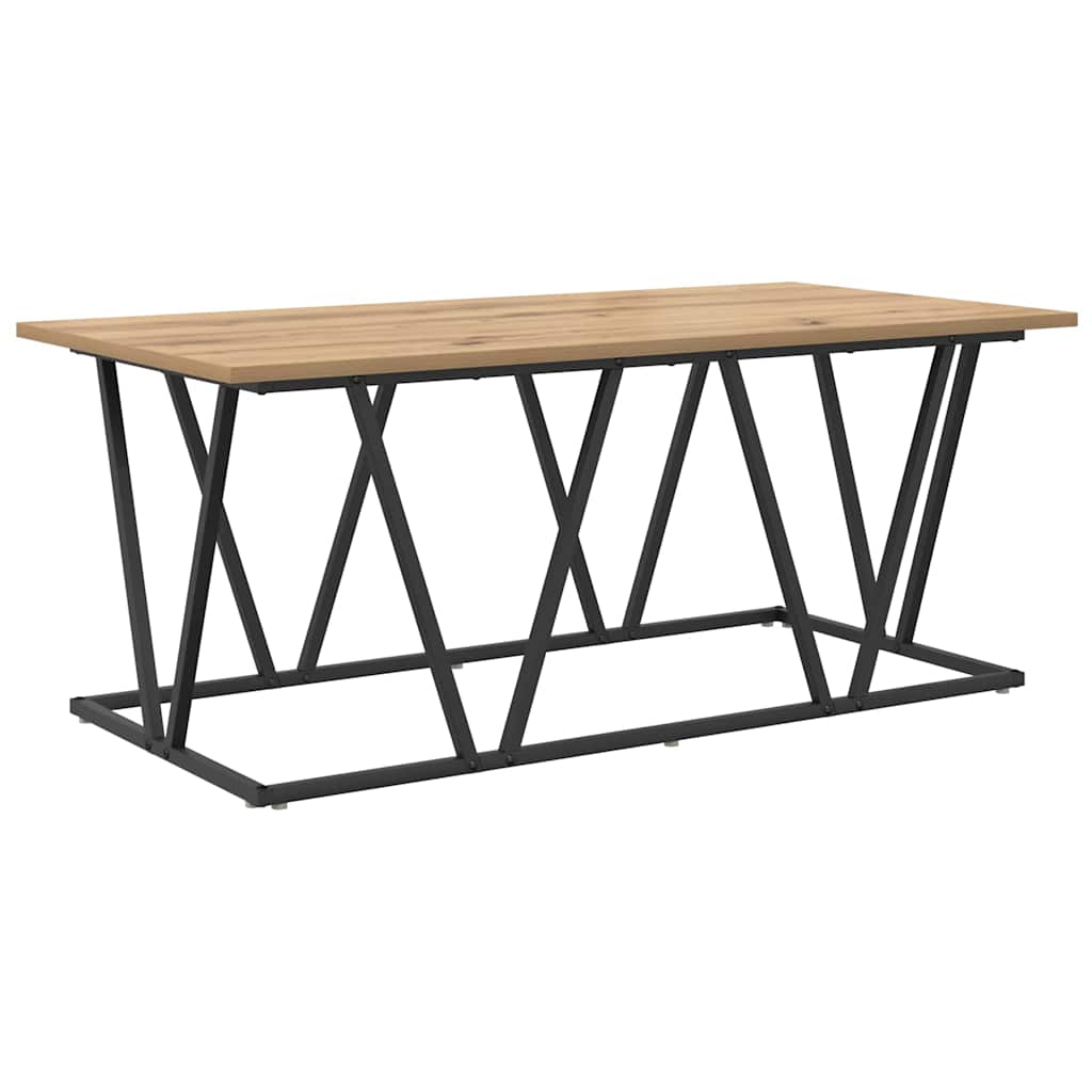 Tavolino da salotto Rovere artigianale 100 x 50 x 40 cm