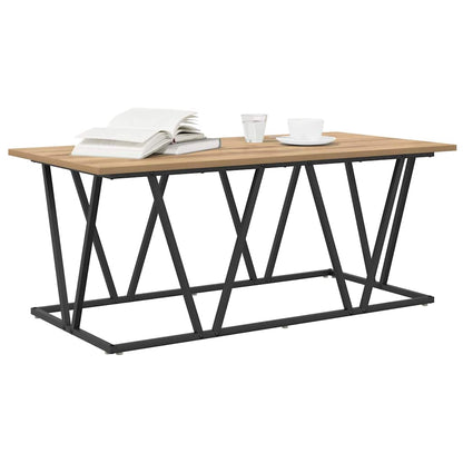 Tavolino da salotto Rovere artigianale 100 x 50 x 40 cm