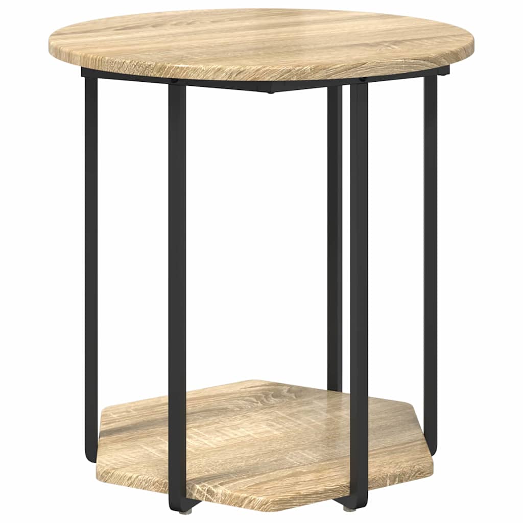 Set tavolini con lo scaffale 2 pcs Marrone