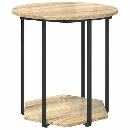 Set tavolini con lo scaffale 2 pcs Marrone