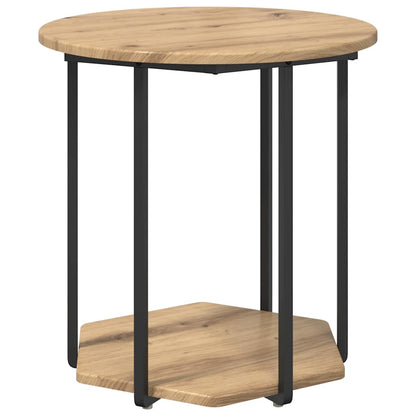 Set tavolini con lo scaffale 2 pcs Marrone