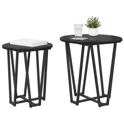 Set tavolini 2 pcs Rovere Nero
