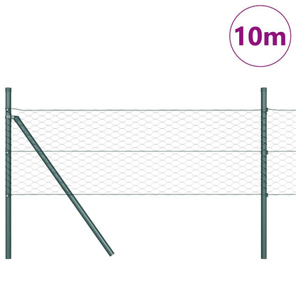 Palo della recinzione Verde 10 x 0,8 m (rete 36 mm)