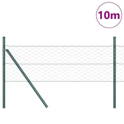 Palo della recinzione Verde 10 x 0,8 m (maglia 50 mm)