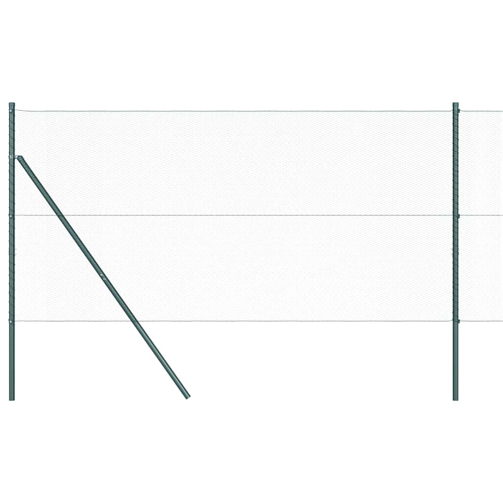 Palo della recinzione Verde 10 x 1 m (rete 13 mm) Acciaio e PVC