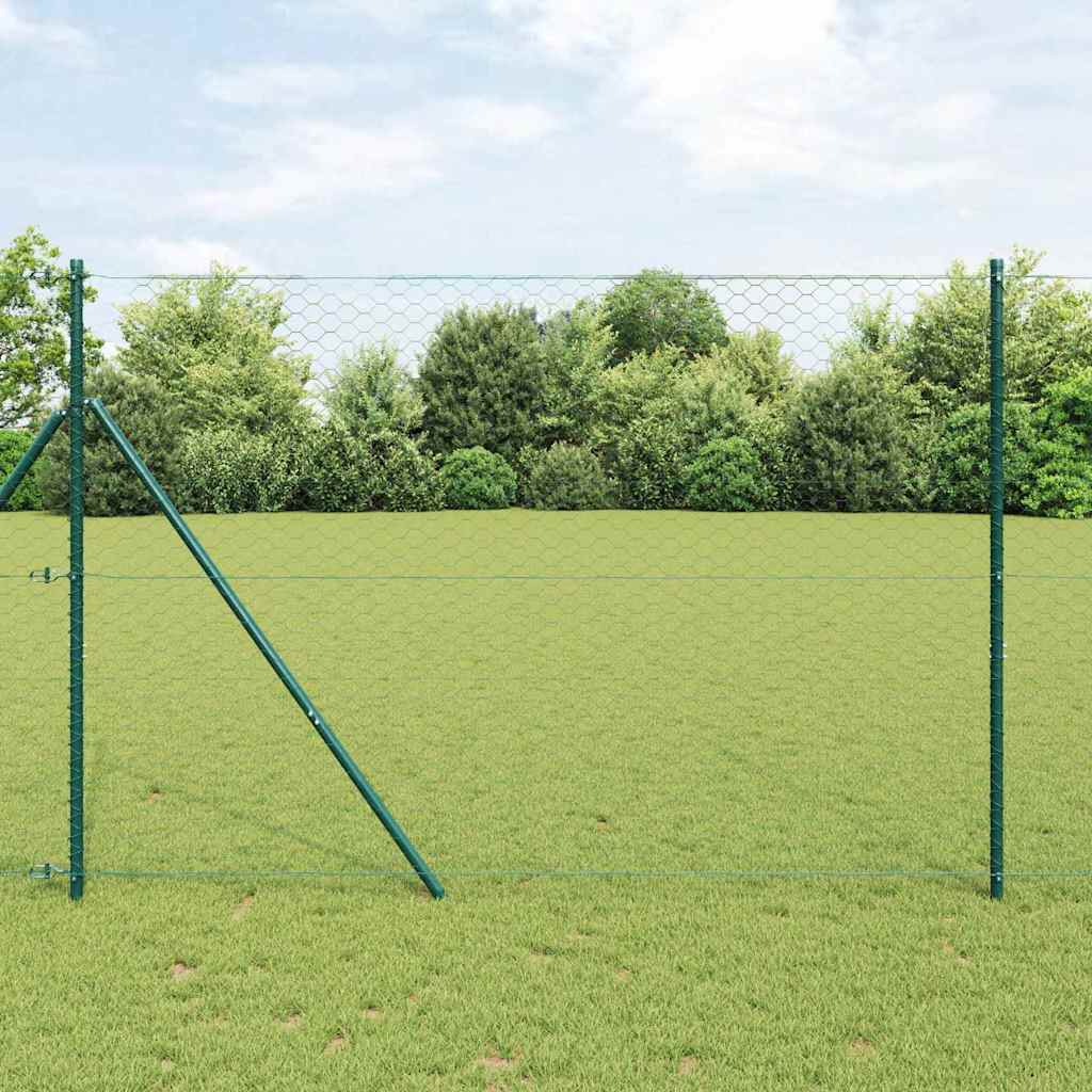 Palo della recinzione Verde 10 x 1,6 m (rete da 50 mm)
