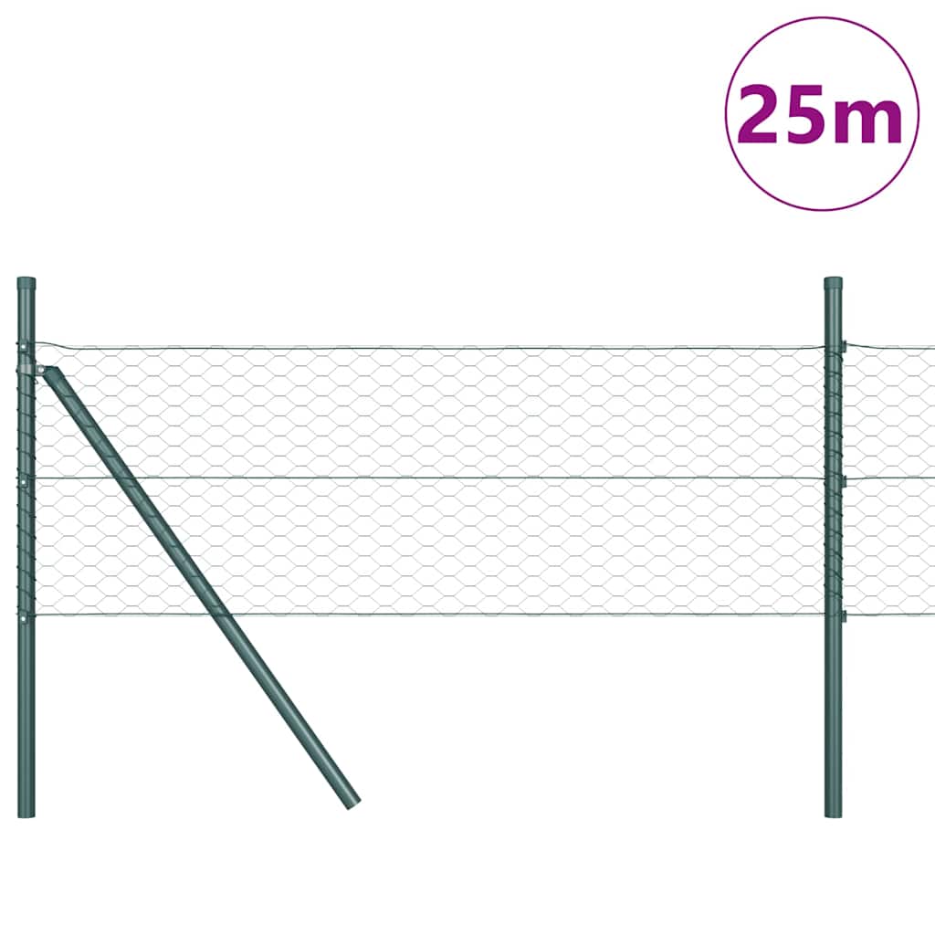 Palo della recinzione Verde 25 x 0,4 m (rete da 36 mm)