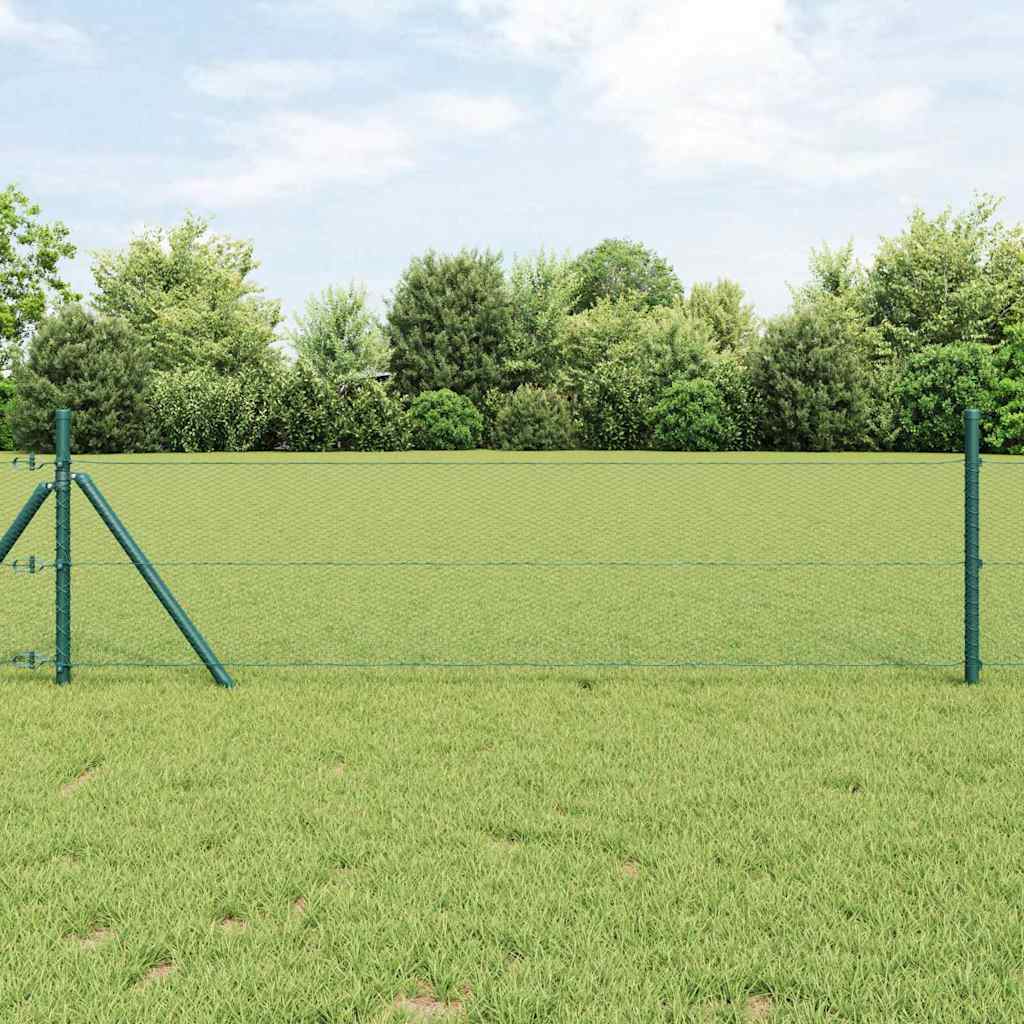 Palo della recinzione Verde 25 x 0,6 m (rete da 13 mm)