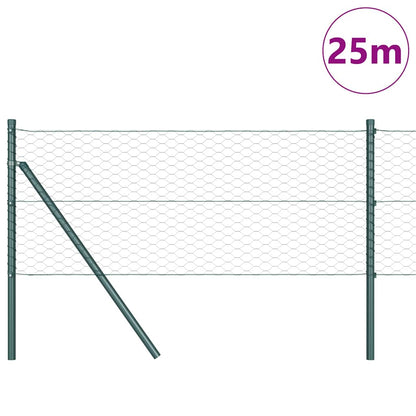 Palo della recinzione Verde 25 x 0,6 m (maglia 36 mm)