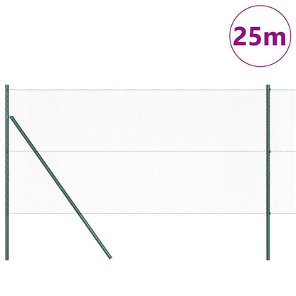 Palo della recinzione Verde 25 x 1,4 m (rete da 13 mm)