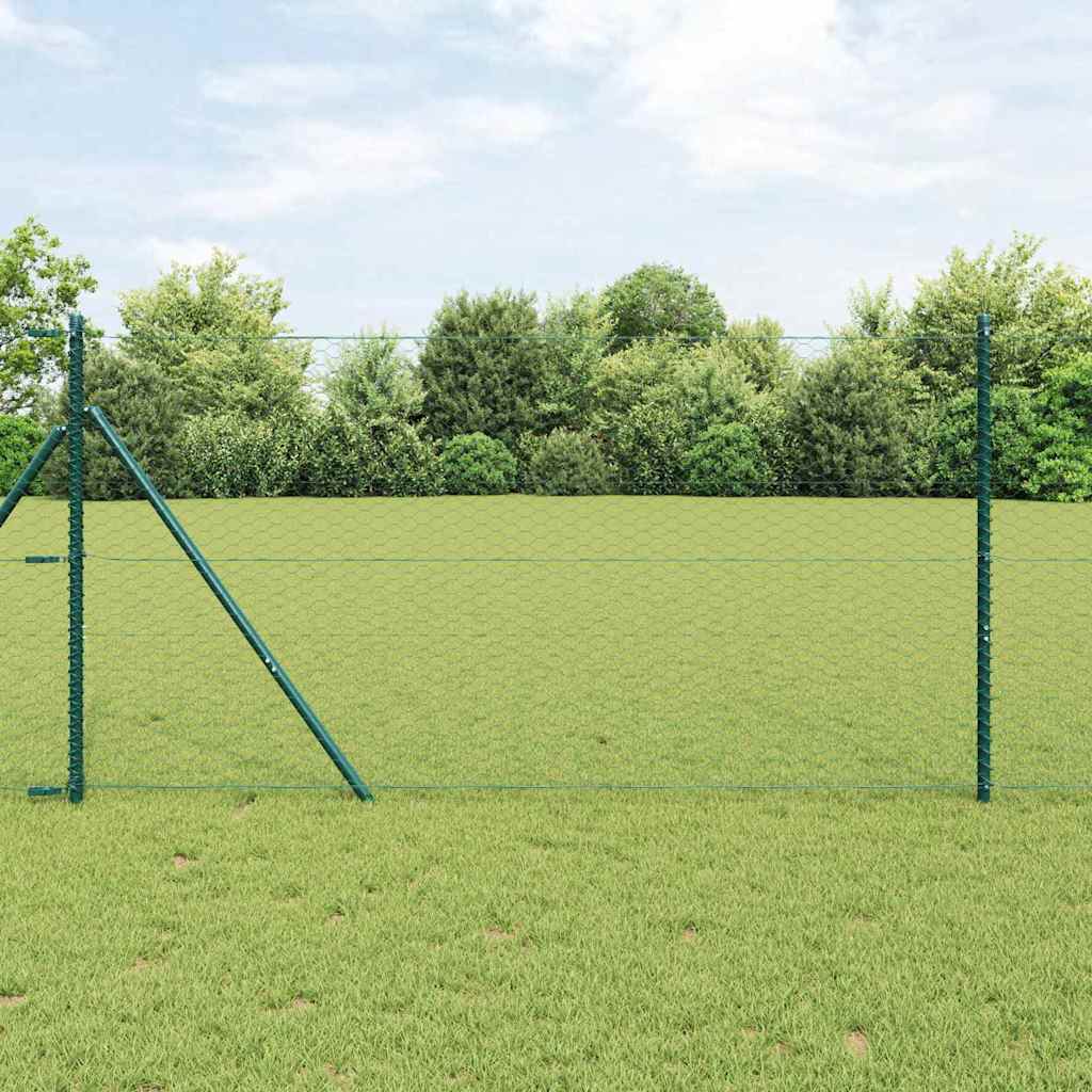 Palo della recinzione Verde 50 x 1,4 m (rete 36 mm)