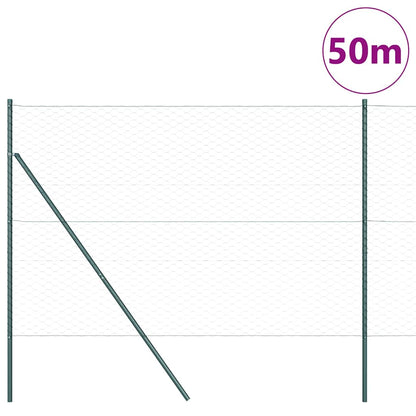 Palo della recinzione Verde 50 x 1,5 m (maglia 50 mm)