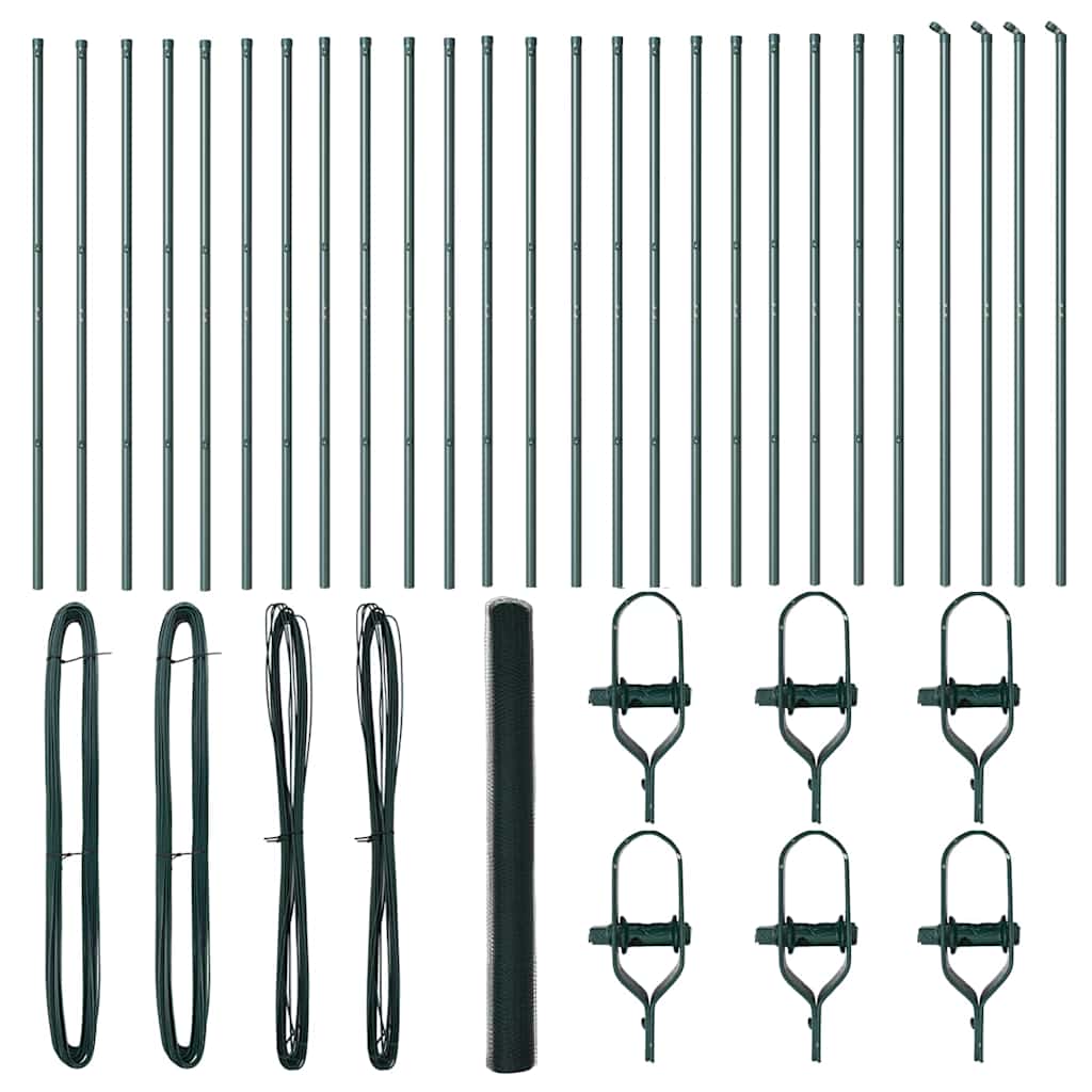 Palo della recinzione Verde 50 x 1,6 m (rete da 13 mm)