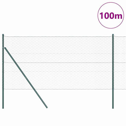 Palo della recinzione Verde 100 x 1,4 m (rete da 36 mm)
