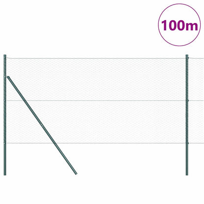 Palo della recinzione Verde 100 x 1,5 m (rete da 25 mm)