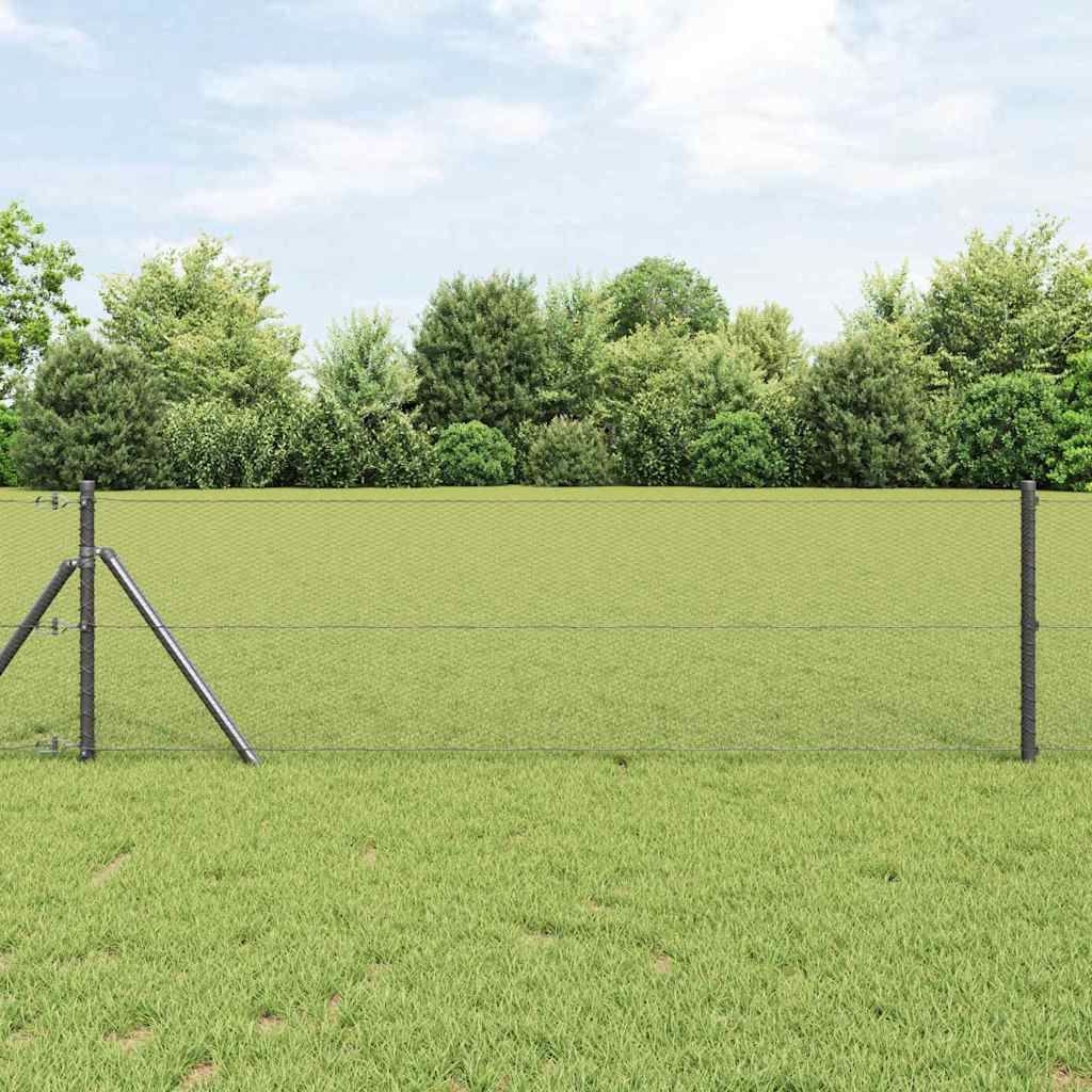 Palo della recinzione Grigio 10 x 0,6 m (rete 13 mm)