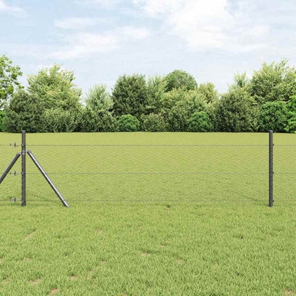 Palo della recinzione Grigio 10 x 0,8 m (rete da 25 mm)