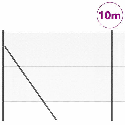 Palo della recinzione Grigio 10 x 1,5 m (rete da 13 mm)