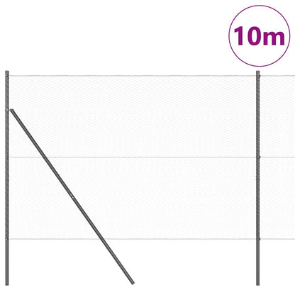 Palo della recinzione Grigio 10 x 1,5 m (reticolo 25 mm)