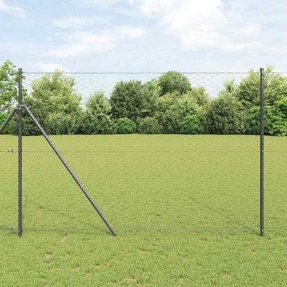 Palo della recinzione Grigio 10 x 1,6 m (rete da 50 mm)