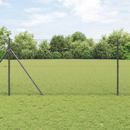 Palo della recinzione Grigio 25 x 1 m (rete da 13 mm) Acciaio