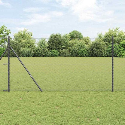 Palo della recinzione Grigio 25 x 1 m (rete 36 mm) Acciaio