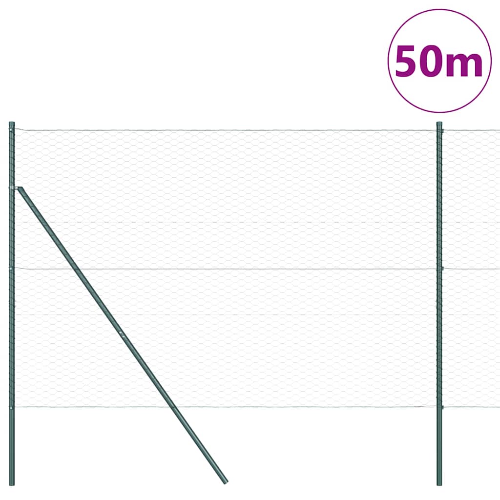Palo della recinzione Grigio 50 x 1,5 m (maglia 36 mm)