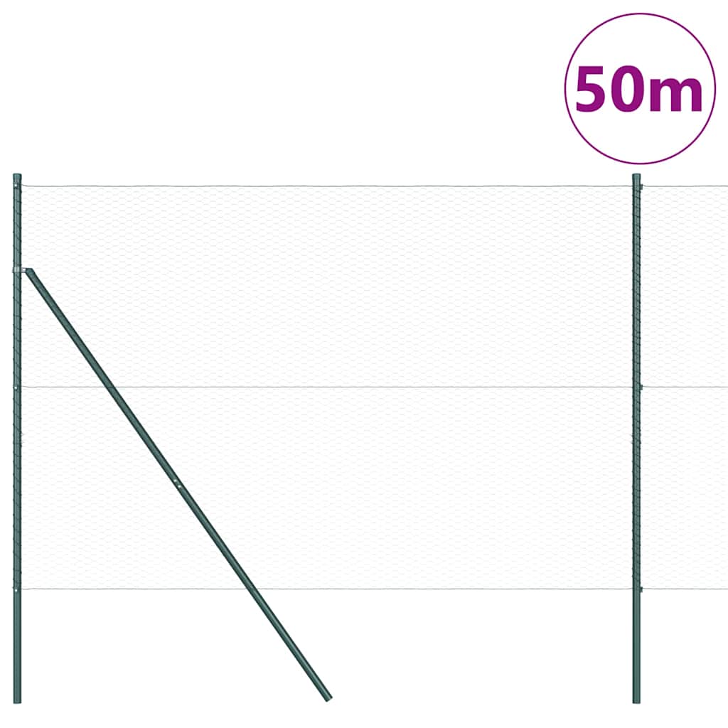 Palo della recinzione Grigio 50 x 1,6 m (rete da 25 mm)