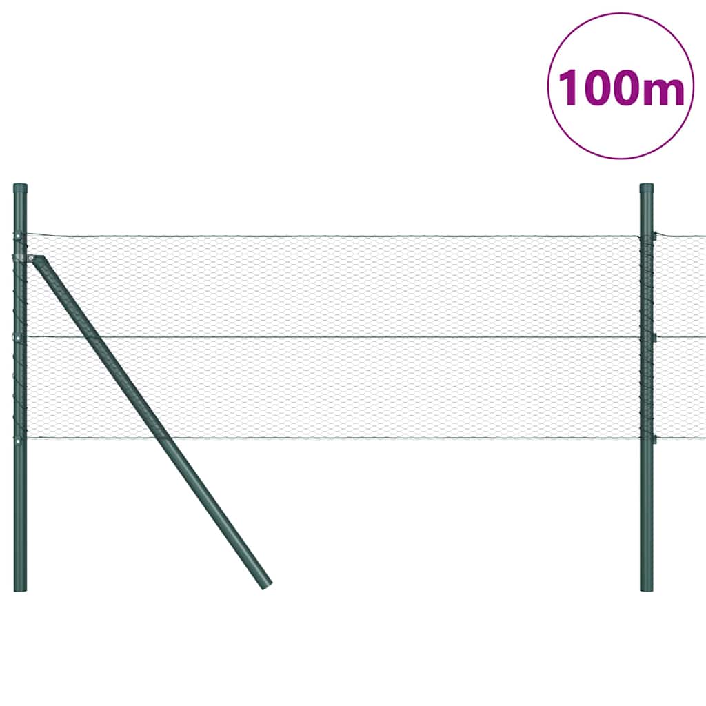 Palo della recinzione Grigio 100 x 0,4 m (maglia di 13 mm)