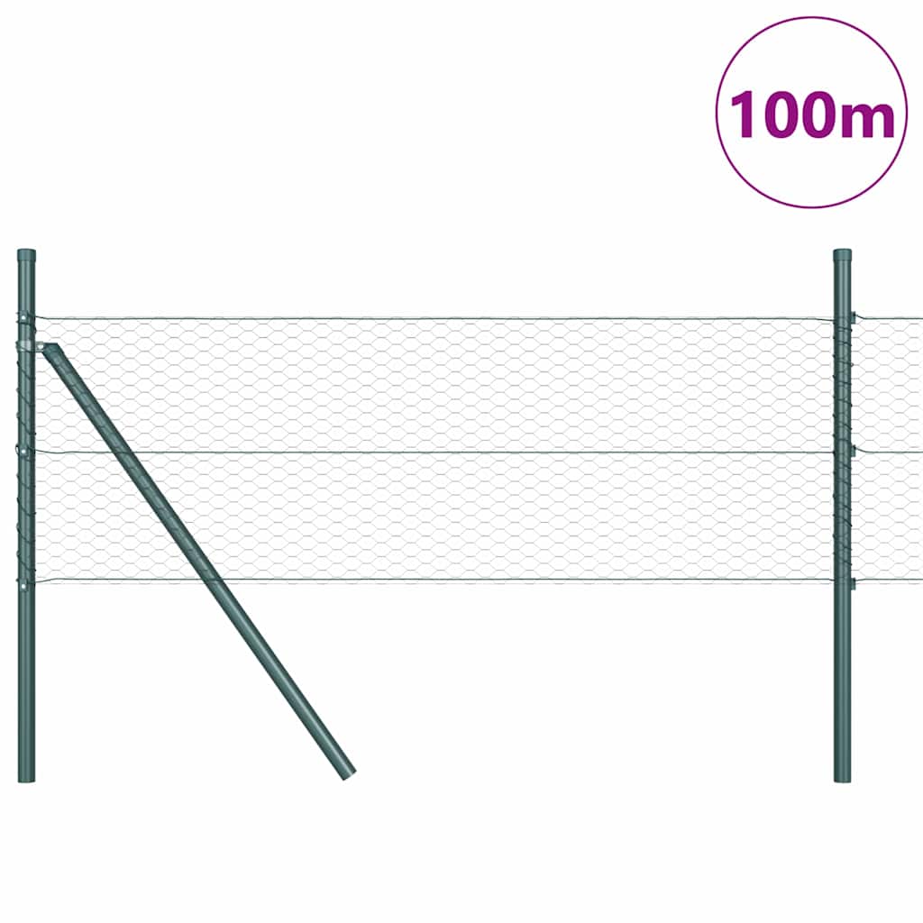 Palo della recinzione Grigio 100 x 0,5 m (rete da 25 mm)
