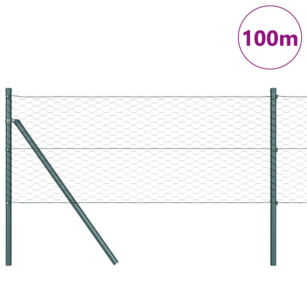 Palo della recinzione Grigio 100 x 0,6 m (rete 36 mm)