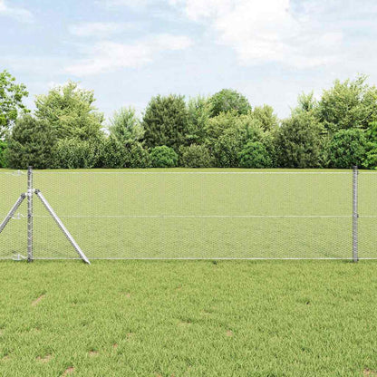 Palo della recinzione Argento 10 x 0,6 m (rete 13 mm) Acciaio