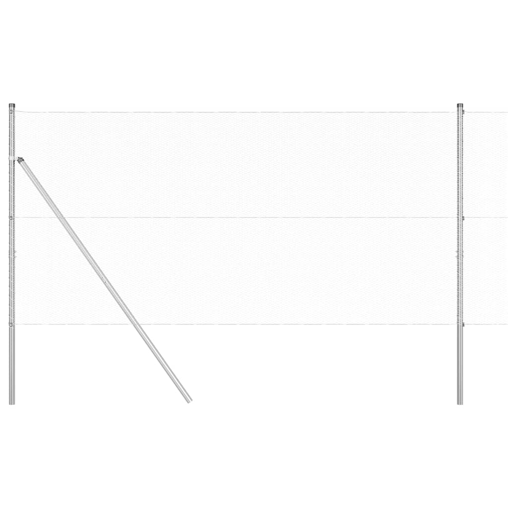 Palo della recinzione Argento 10 x 1,4 m (rete 13 mm) Acciaio