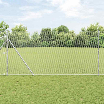 Palo della recinzione Argento 10 x 1,4 m (rete da 25 mm)