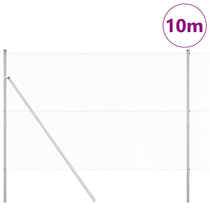 Palo della recinzione Argento 10 x 1,5 m (rete da 13 mm)