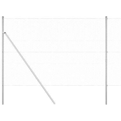 Palo della recinzione Argento 10 x 1,5 m (maglia da 36 mm)