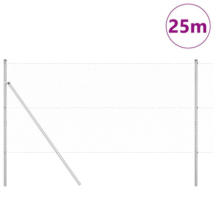 Palo della recinzione Argento 25 x 1,2 m (rete da 25 mm)