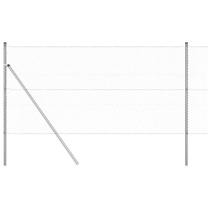 Palo della recinzione Argento 25 x 1,2 m (rete da 36 mm)