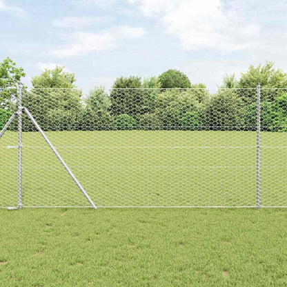 Palo della recinzione Argento 100 x 1,4 m (rete da 36 mm)