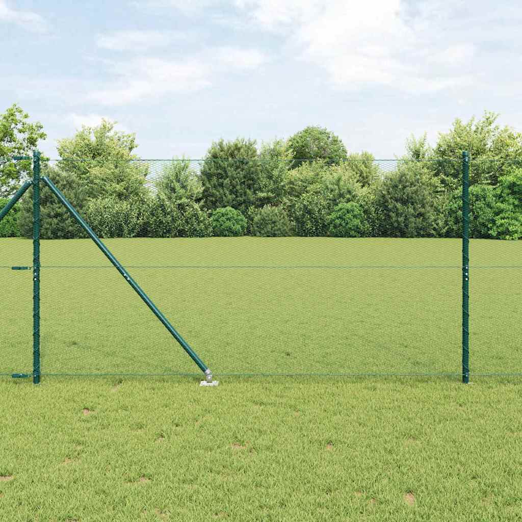 Palo della recinzione Verde 10 x 1,4 m (rete 13 mm)