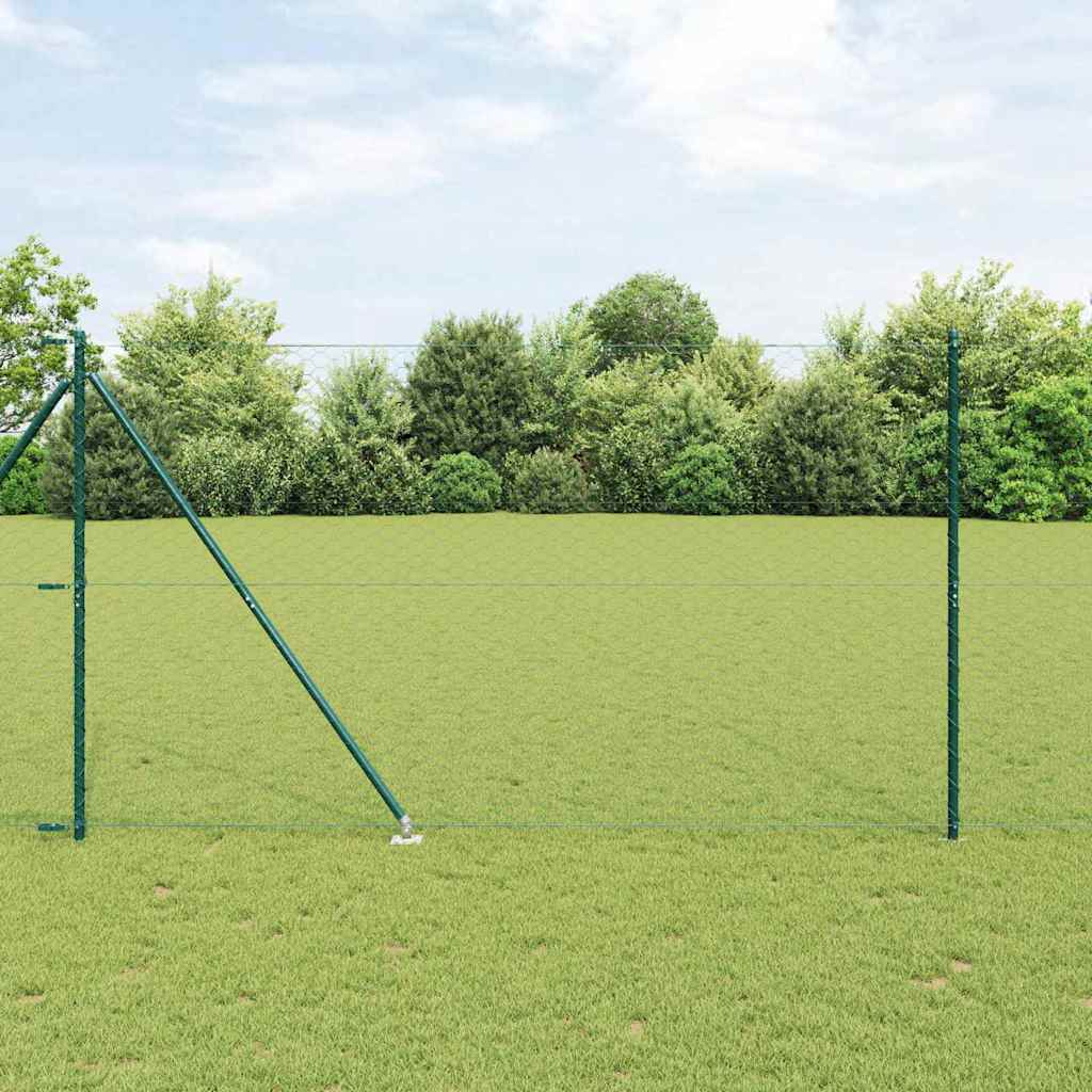 Palo della recinzione Verde 10 x 1,5 m (50 mm rete)