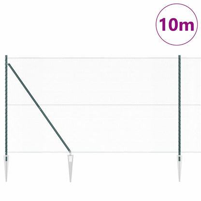 Palo della recinzione Verde 10 x 1,6 m (maglia da 13 mm)