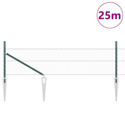 Palo della recinzione Verde 25 x 0,4 m (rete da 36 mm)