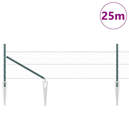 Palo della recinzione Verde 25 x 0,4 m (rete 50 mm)
