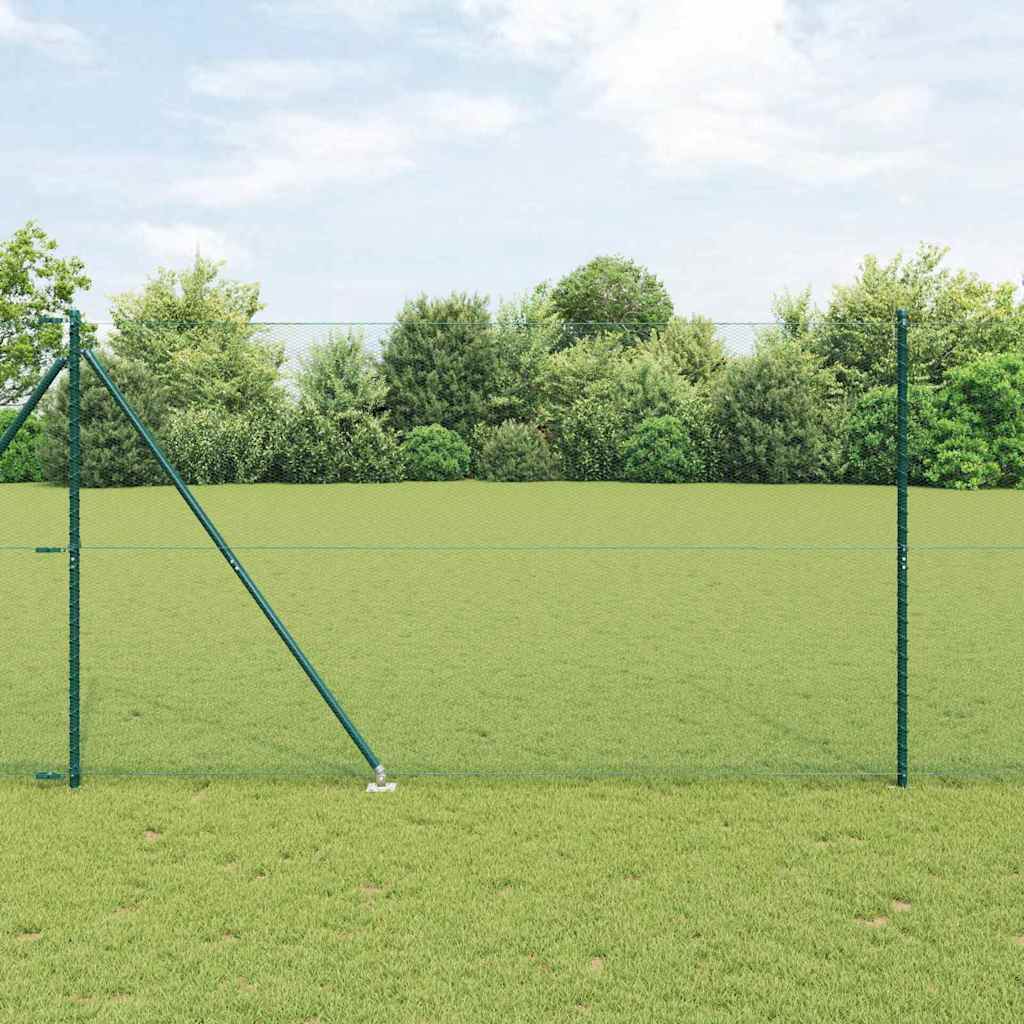 Palo della recinzione Verde 25 x 1,6 m (maglia da 13 mm)