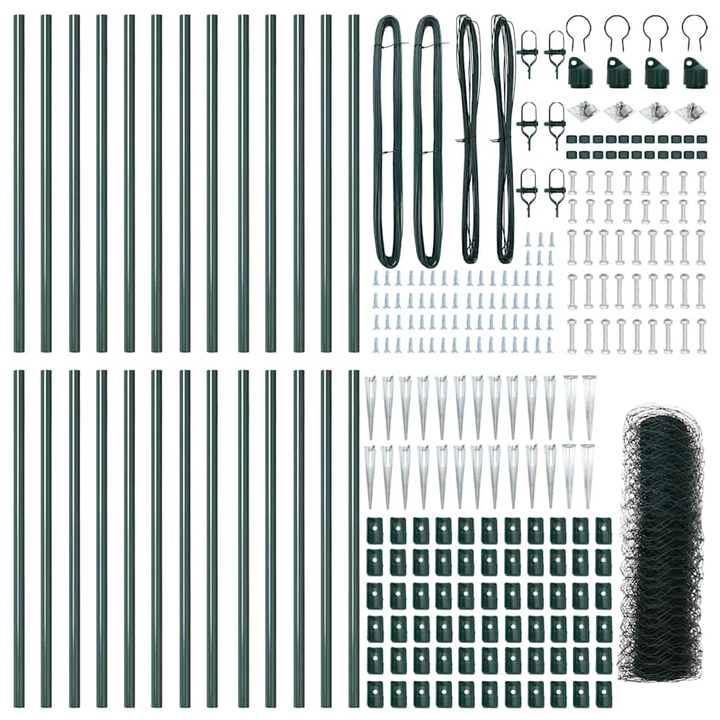 Palo della recinzione Verde 50 x 1 m (griglia 50 mm)